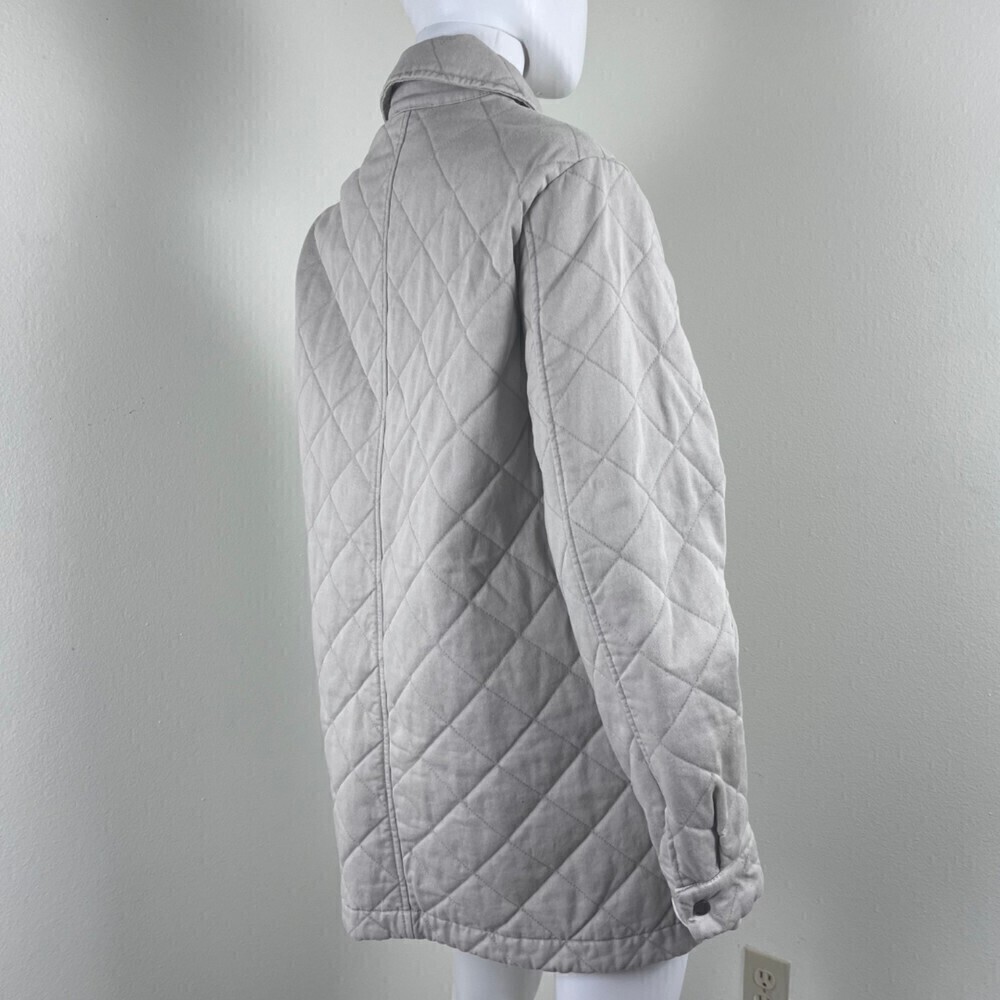 Joie Size M Beige Quilted Cotton Utility Boxy Jacket NEW Chore Farm Coat Outdoor - Picture 4 of 13